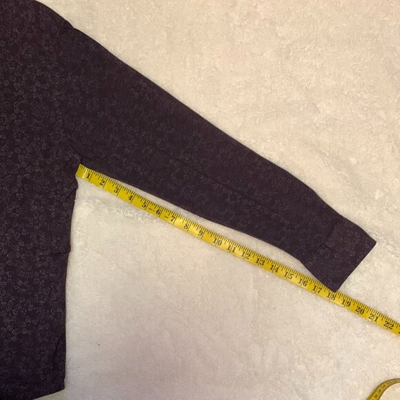 Joseph Abboud Mens Slim Fit Shirt Sz Lg Casual Button Patterned Long Sleeve Plum - Picture 7 of 9